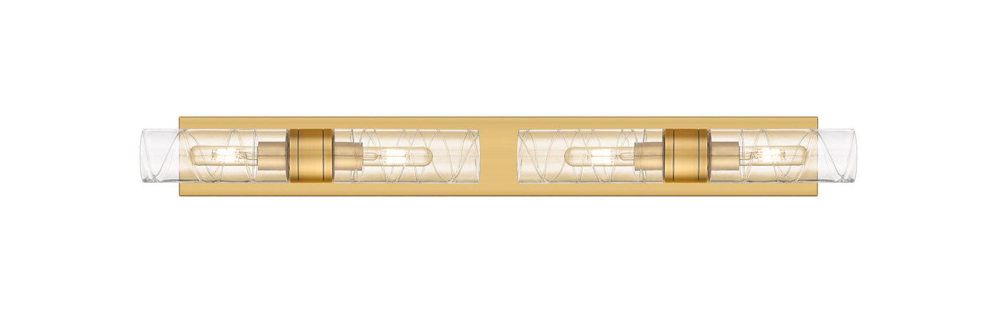 Downtown Urban Linear Bath Vanity Cast Brass