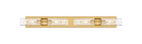 Downtown Urban Linear Bath Vanity Cast Brass