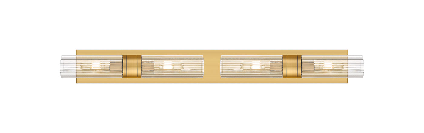 Downtown Urban Linear Bath Vanity Cast Brass