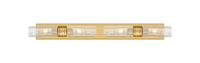 Downtown Urban Linear Bath Vanity Cast Brass