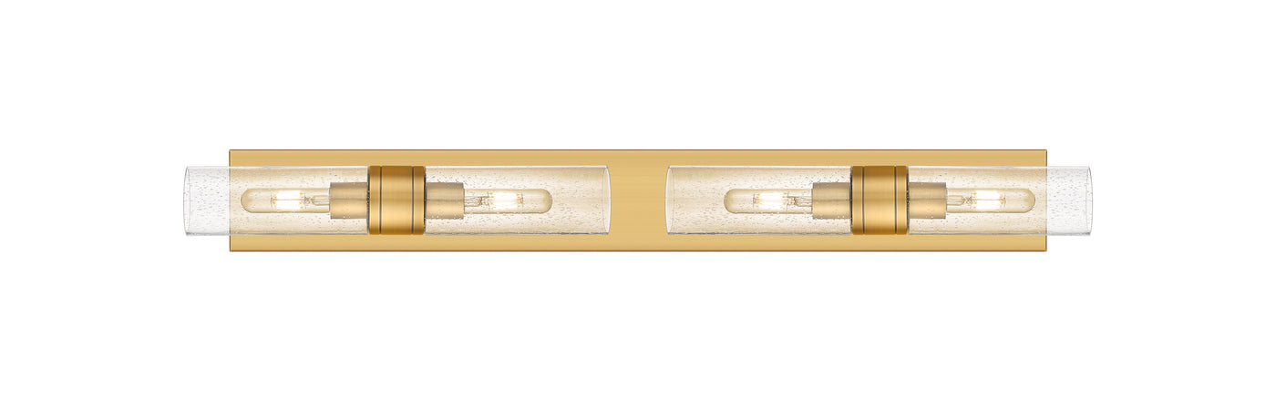 Downtown Urban Linear Bath Vanity Cast Brass