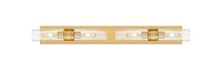 Downtown Urban Linear Bath Vanity Cast Brass
