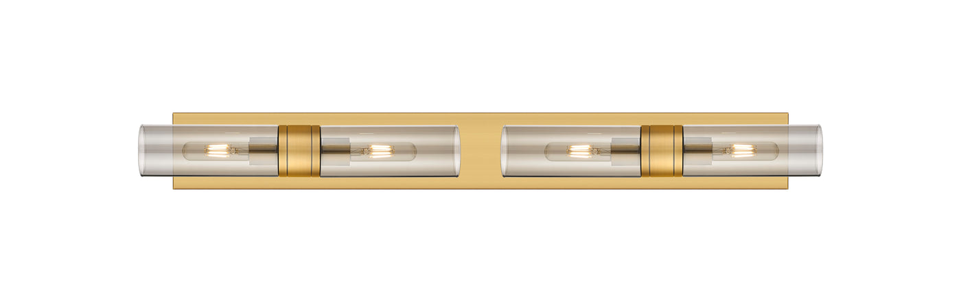 Downtown Urban Linear Bath Vanity Cast Brass