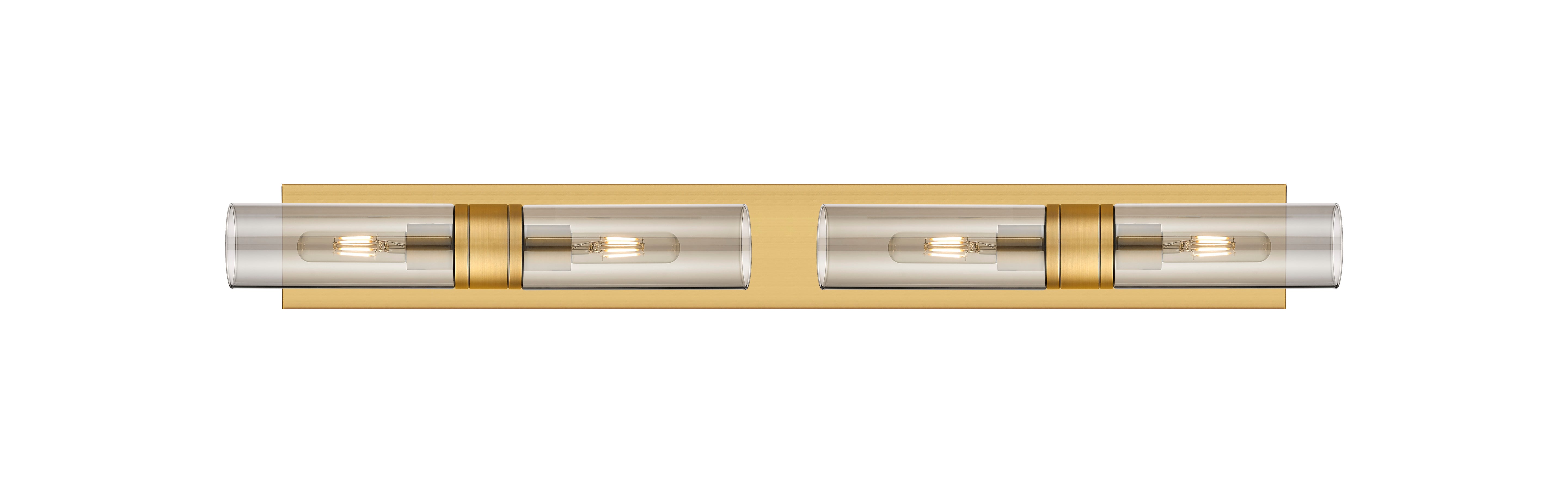 Downtown Urban Linear Bath Vanity Cast Brass