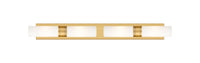 Downtown Urban Linear Bath Vanity Cast Brass