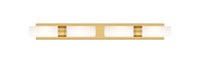 Downtown Urban Linear Bath Vanity Cast Brass