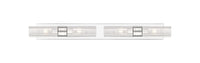 Downtown Urban Linear Bath Vanity Cast Brass