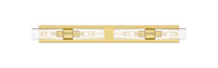 Downtown Urban Linear Bath Vanity Cast Brass