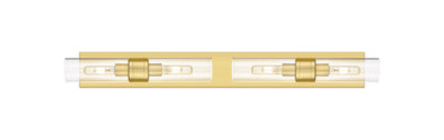 Downtown Urban Linear Bath Vanity Cast Brass