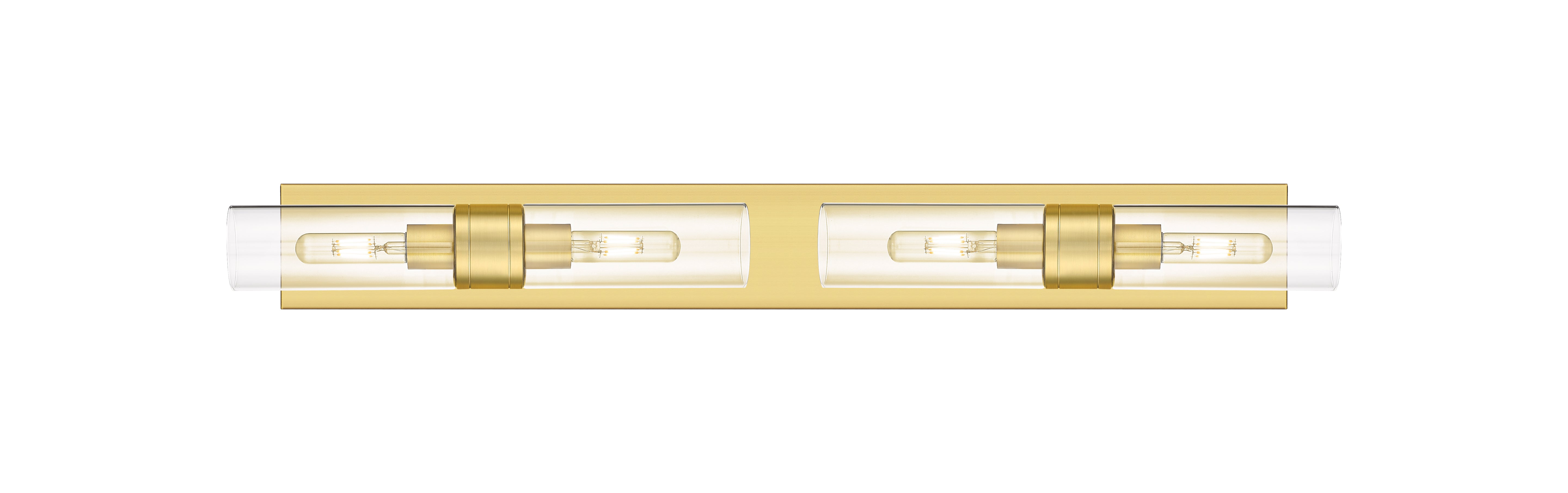 Downtown Urban Linear Bath Vanity Cast Brass