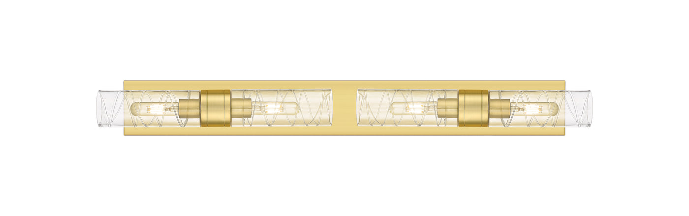 Downtown Urban Linear Bath Vanity Cast Brass