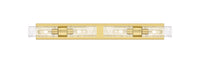 Downtown Urban Linear Bath Vanity Cast Brass