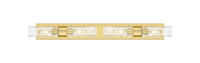 Downtown Urban Linear Bath Vanity Cast Brass