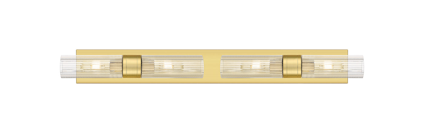 Downtown Urban Linear Bath Vanity Cast Brass