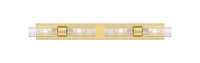 Downtown Urban Linear Bath Vanity Cast Brass