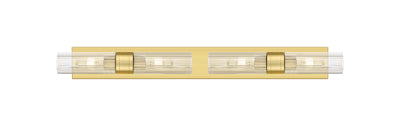 Downtown Urban Linear Bath Vanity Cast Brass