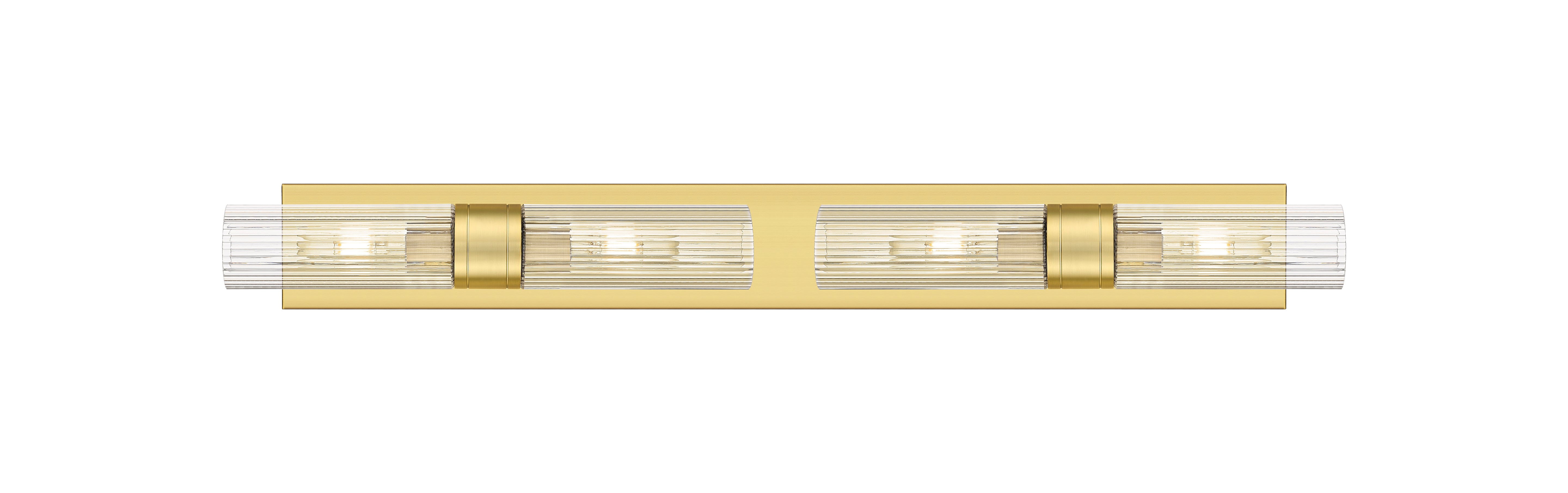 Downtown Urban Linear Bath Vanity Cast Brass