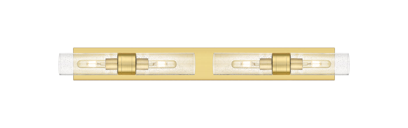 Downtown Urban Linear Bath Vanity Cast Brass