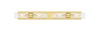 Downtown Urban Linear Bath Vanity Cast Brass