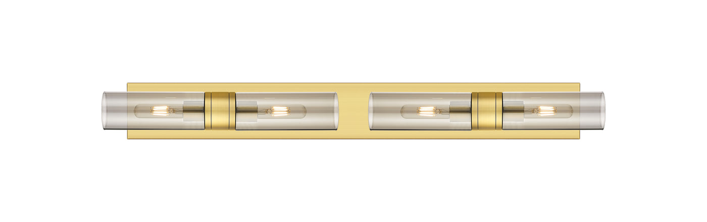 Downtown Urban Linear Bath Vanity Cast Brass