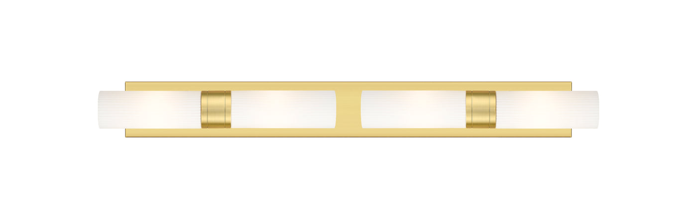 Downtown Urban Linear Bath Vanity Cast Brass