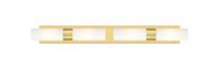 Downtown Urban Linear Bath Vanity Cast Brass