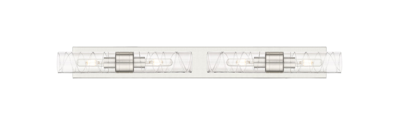 Downtown Urban Linear Bath Vanity Cast Brass