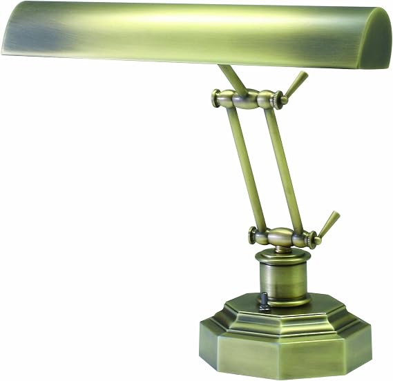 12.5-inch Piano/desk Antique Brass Desk Lamp