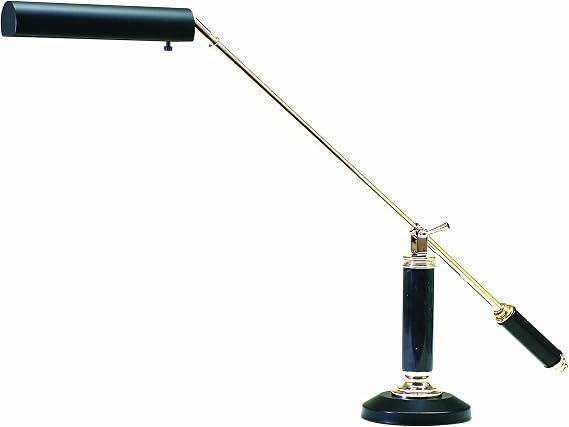 21-inch Grand Piano Black Polished Brass Desk Lamp