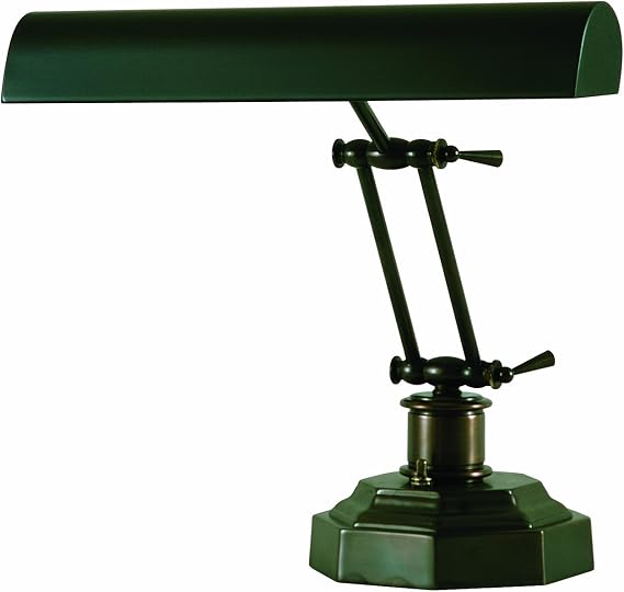 12.5-inch Piano/desk Mahogany Bronze Desk Lamp
