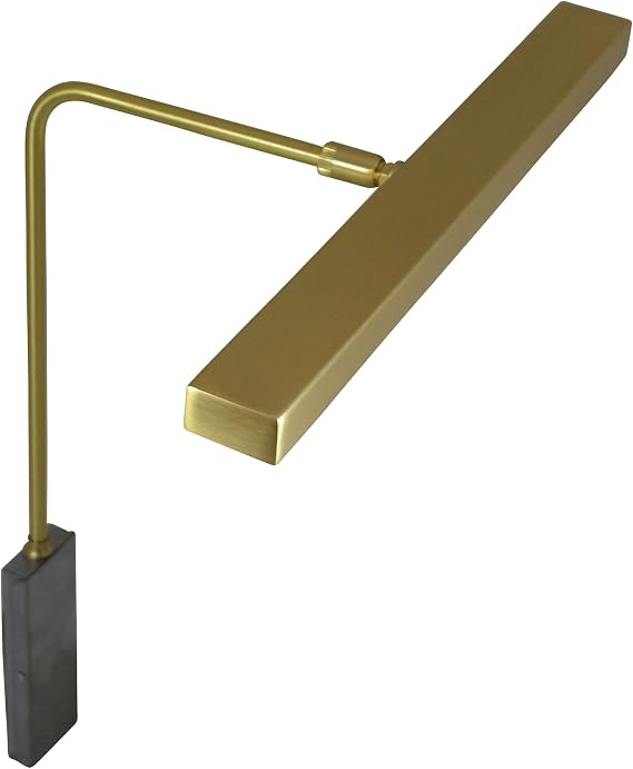 12-inch Horizon Satin Brass Plug-In Picture Light