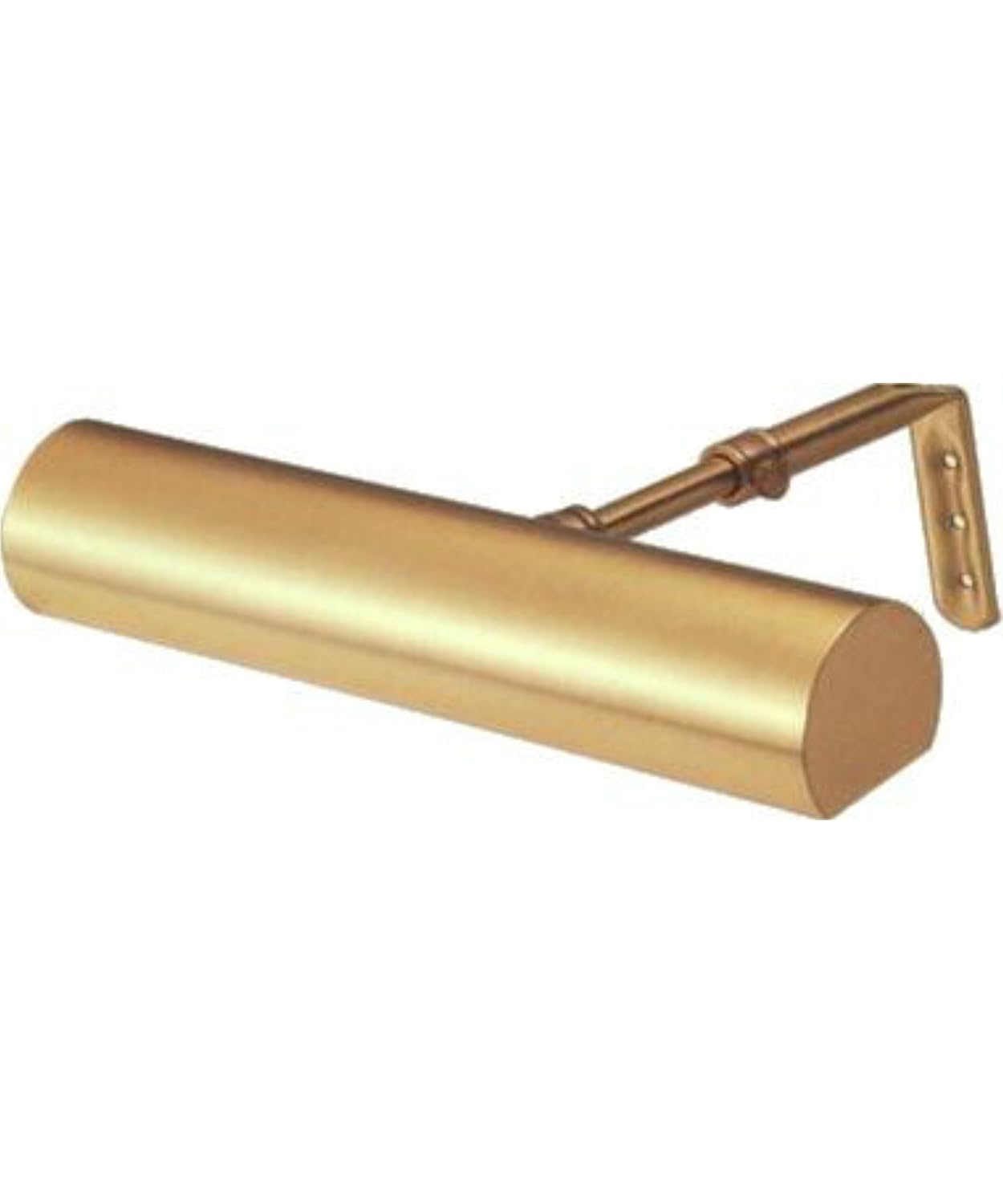 9-inch Classic Contemporary Satin Brass in-Line Hi-Lo Switch Plug-In Picture Light