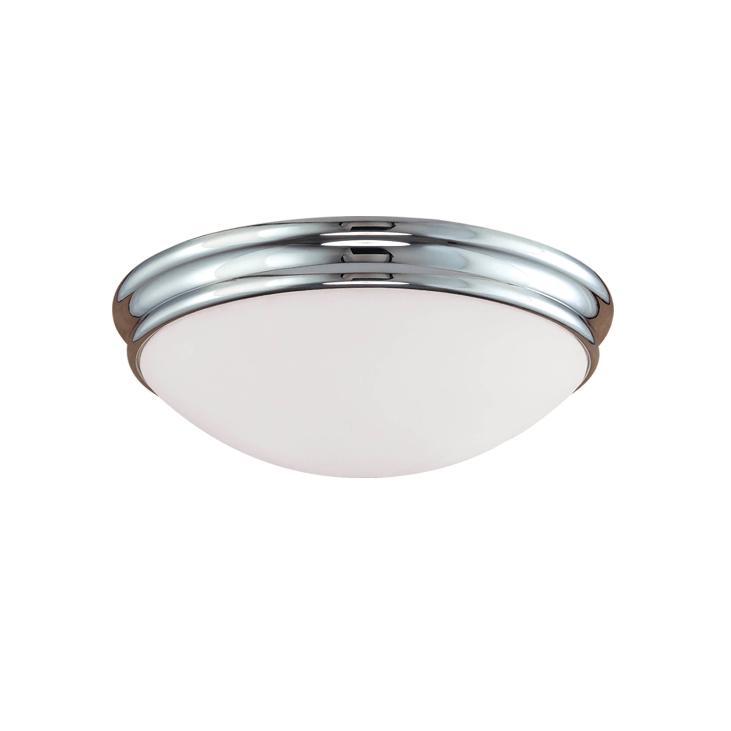 5'' Baumann Chrome 3 Light Flush Mount