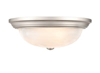 5.5'' Whitton Satin Nickel 3 Light Flush Mount