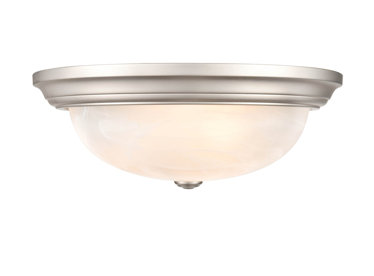 5.5'' Whitton Satin Nickel 3 Light Flush Mount