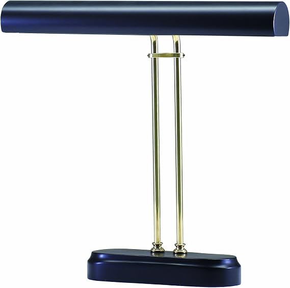 15-inch Piano/desk Black Polished Brass Desk Lamp