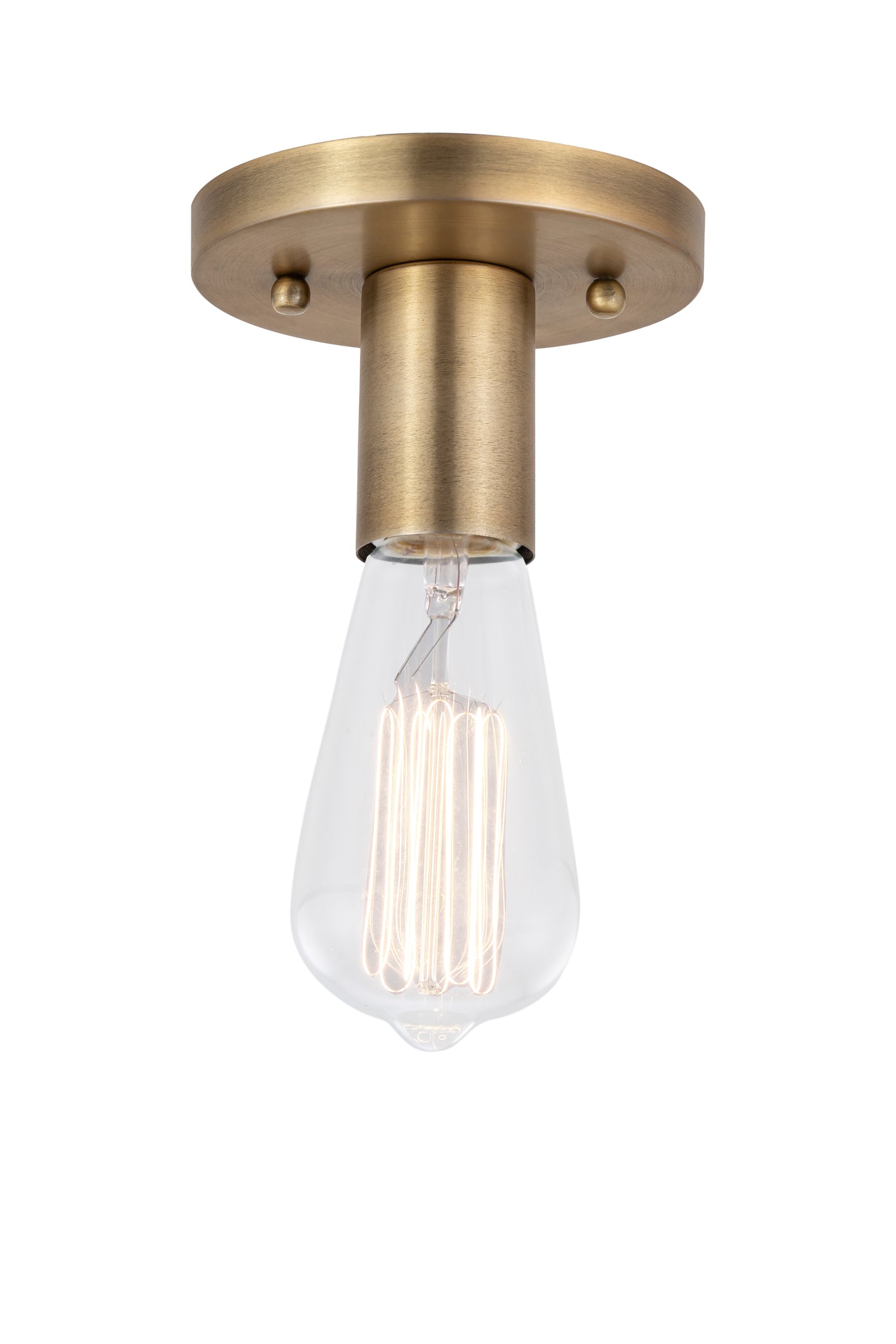 Auralume Semi-Flush Mount Satin Nickel