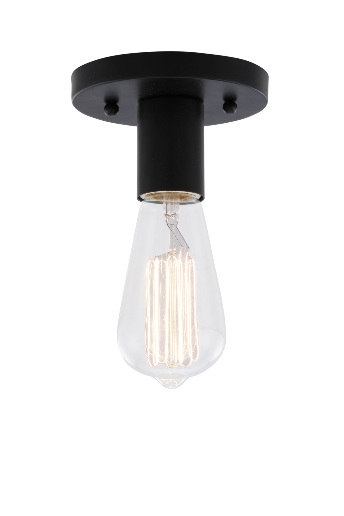 Auralume Semi-Flush Mount Satin Nickel