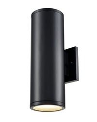 12.75-inch Vegas Powder Coated Black Outdoor Wall Sconce