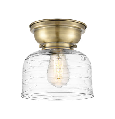 Bell 8-Inch 1-Light Flush Mount