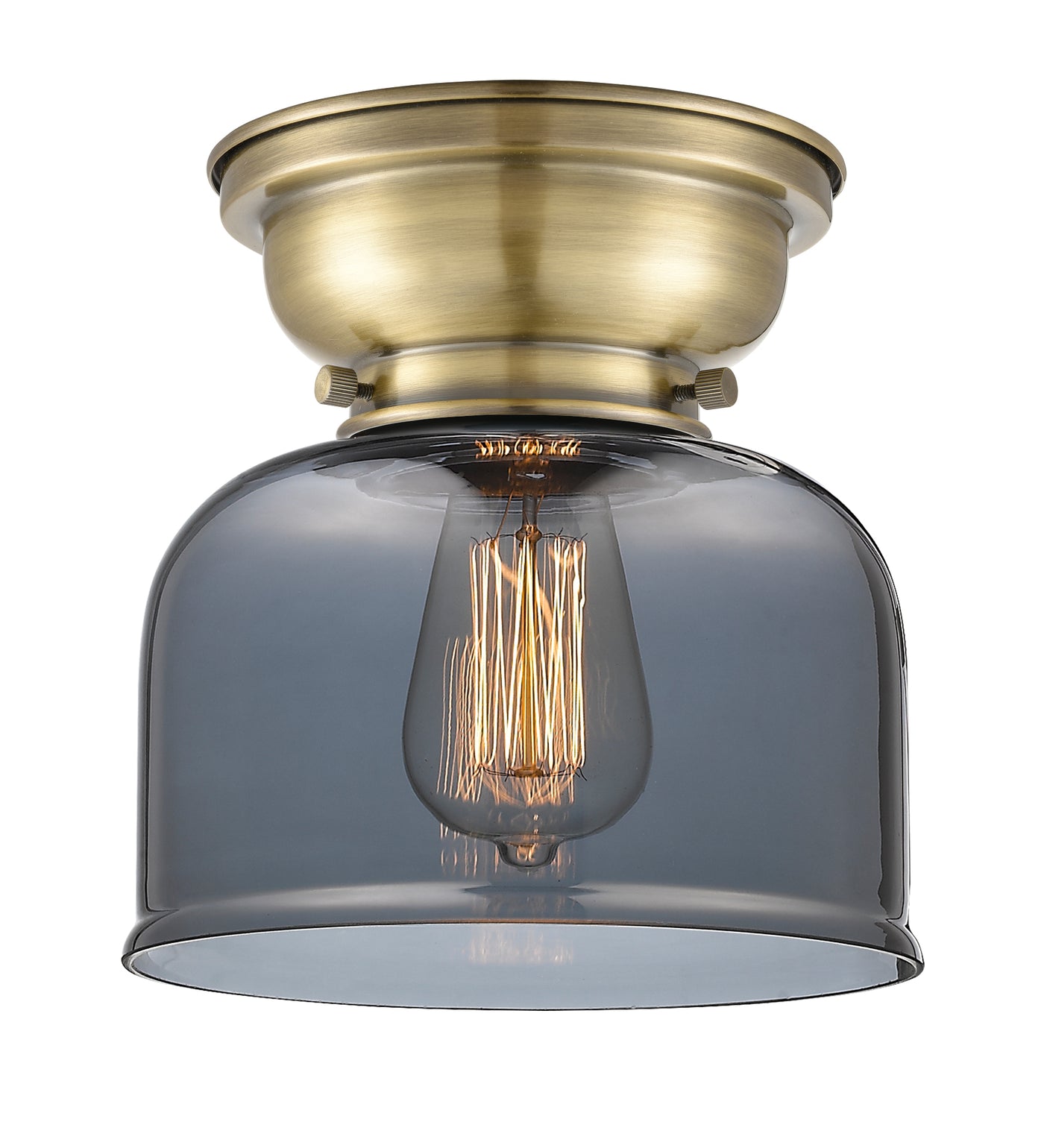 Franklin Flush Mount Glass Steel Design