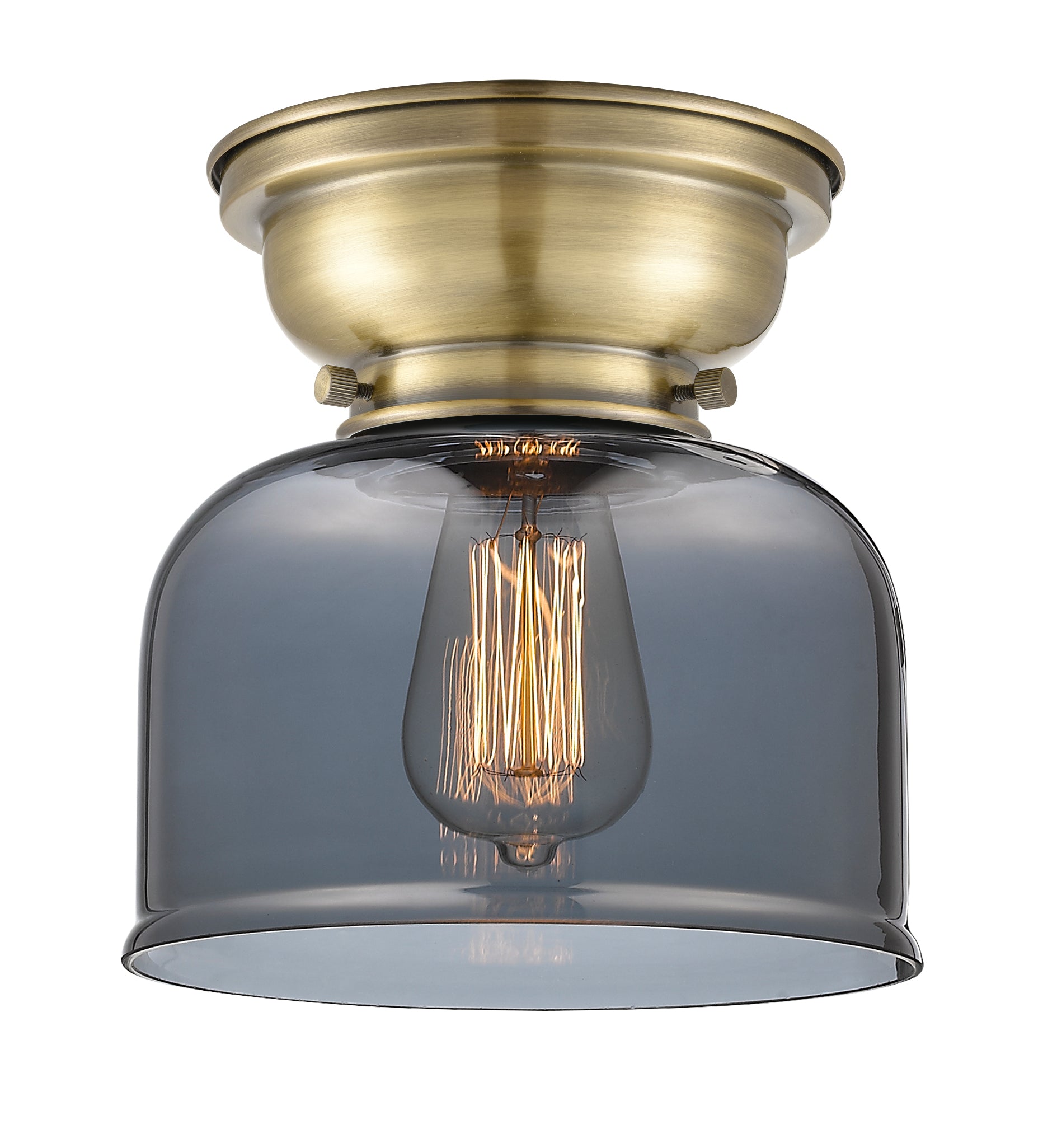 Franklin Flush Mount Glass Steel Design