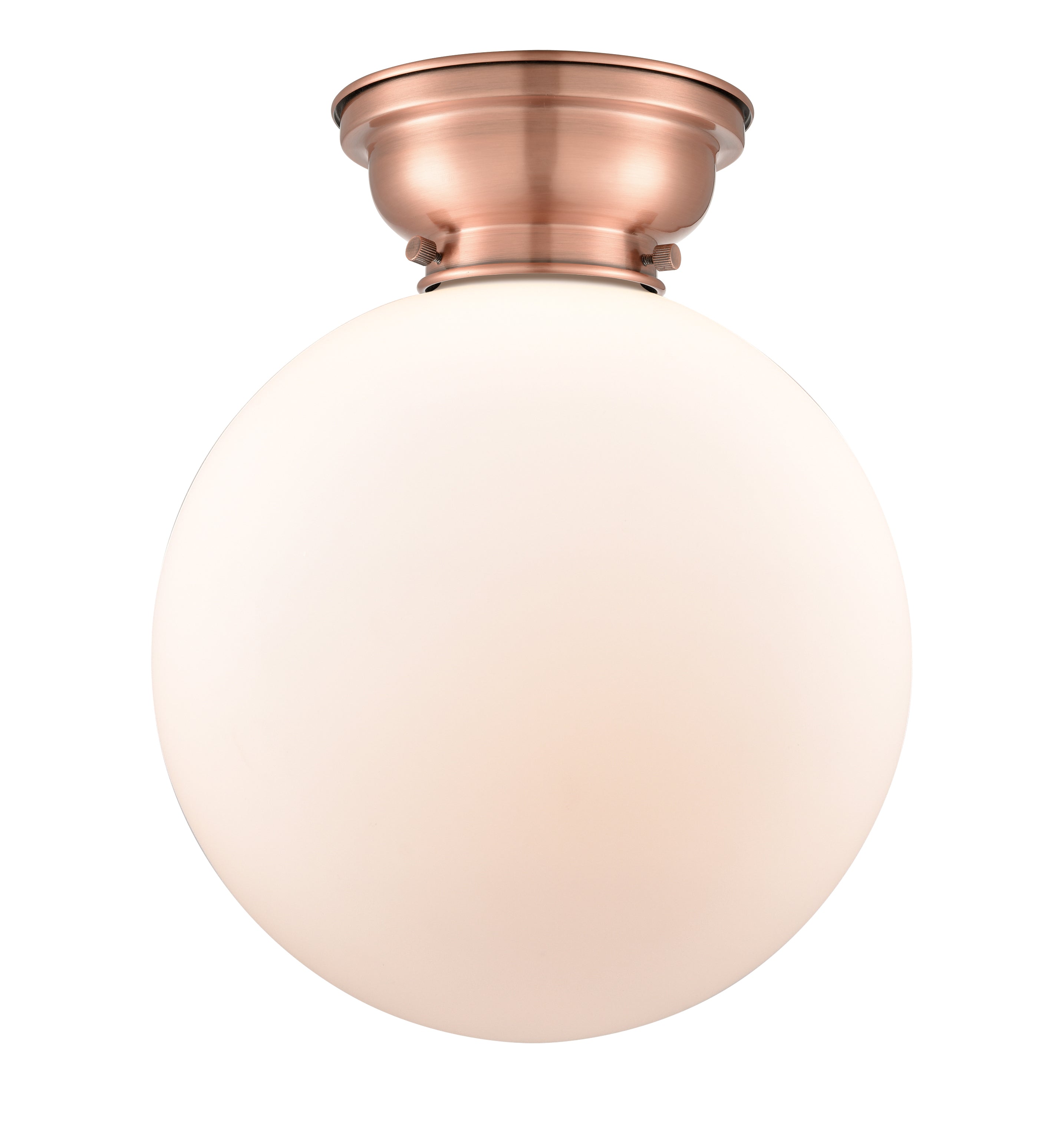 Franklin Flush Mount Satin Nickel Glass