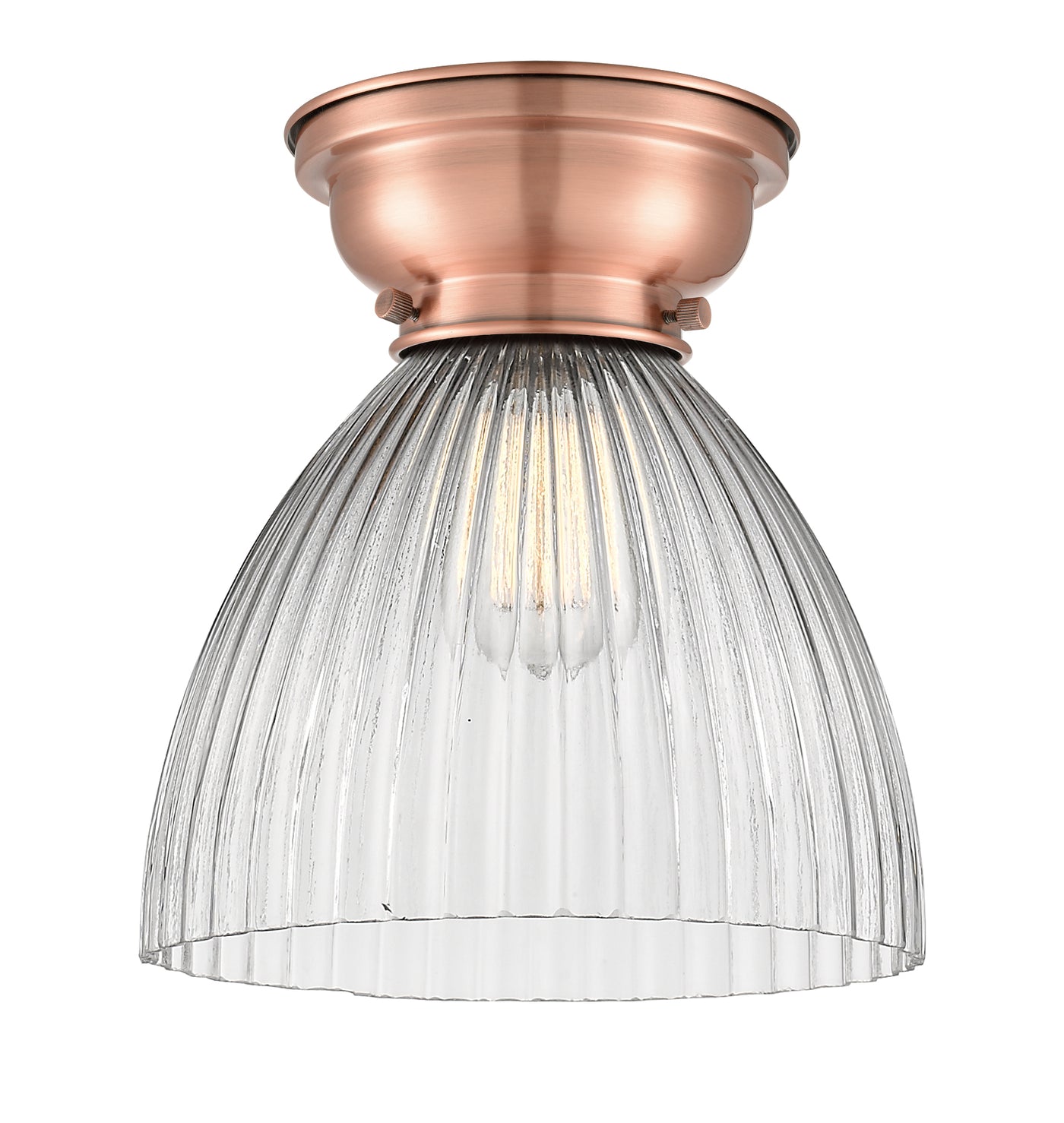 Franklin Flush Mount Brushed Satin Nickel Glass