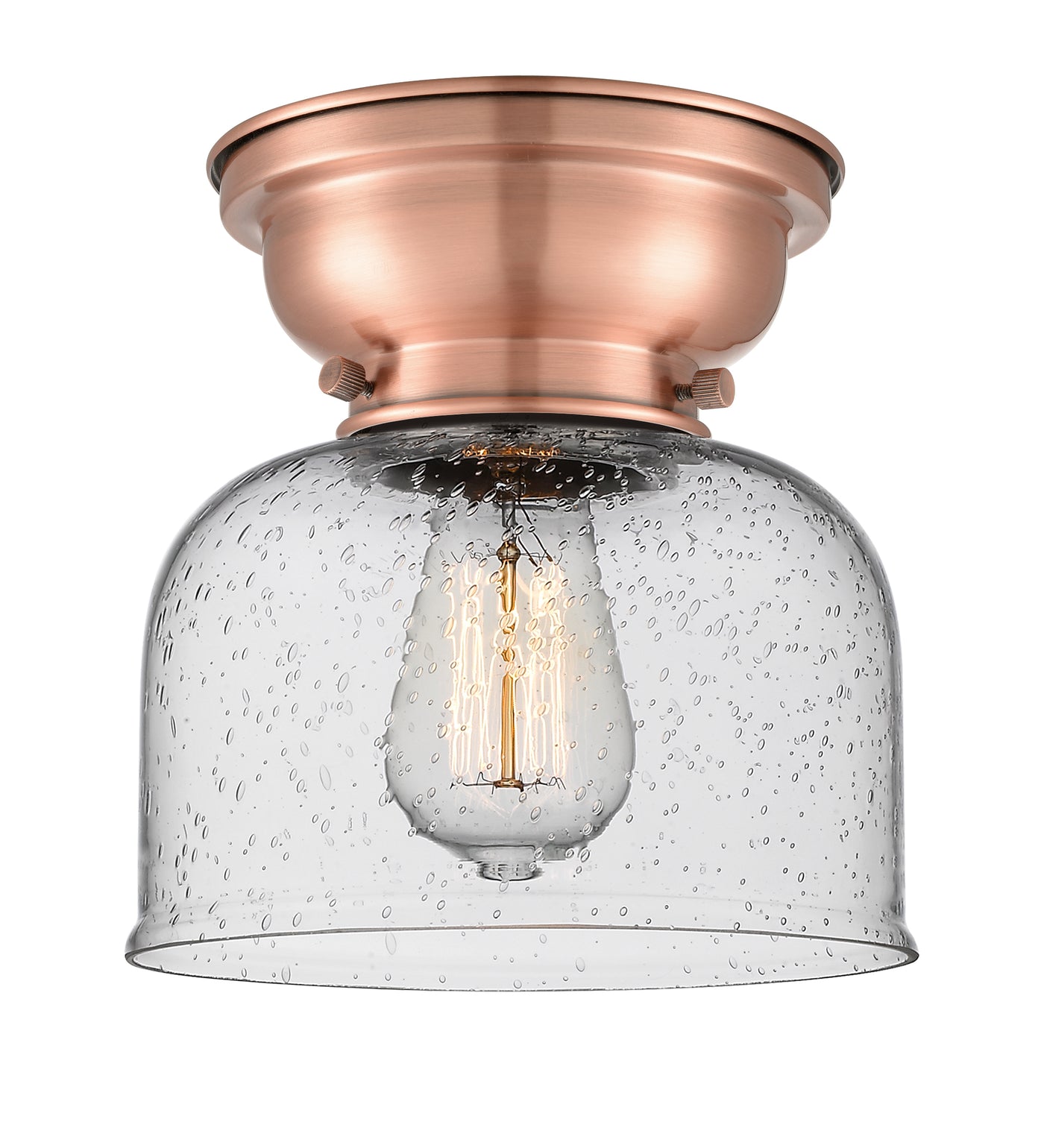 Franklin Flush Mount Glass Steel Design