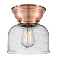 Franklin Flush Mount Glass Steel Design