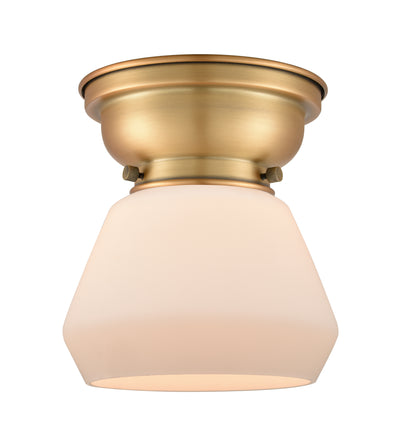 Franklin Flush Mount Satin Nickel Glass