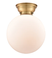 Franklin Flush Mount Satin Nickel Glass