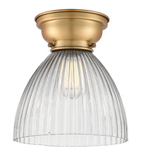 Franklin Flush Mount Satin Nickel Glass