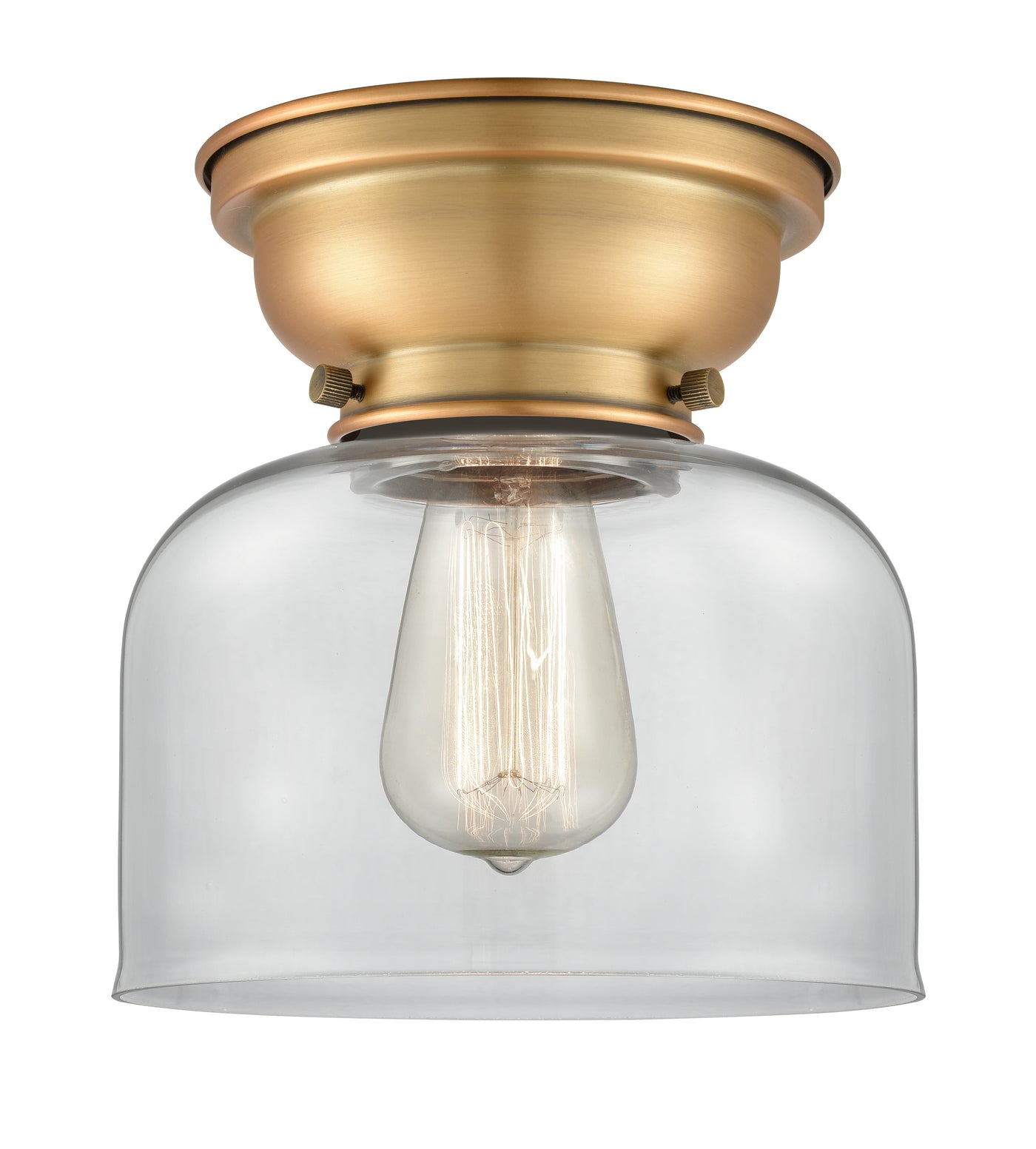 Franklin Flush Mount Glass Steel Design